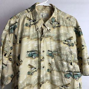 Crossings Short Sleeve Shirt Island Tropical XXL